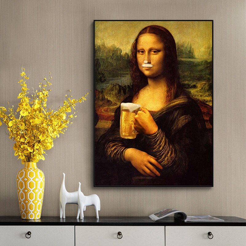 Mona Lisa Biergemälde 40x60cm