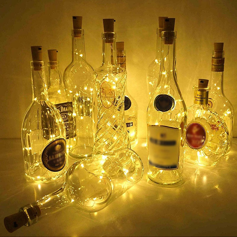 Weinflaschen Lichter
